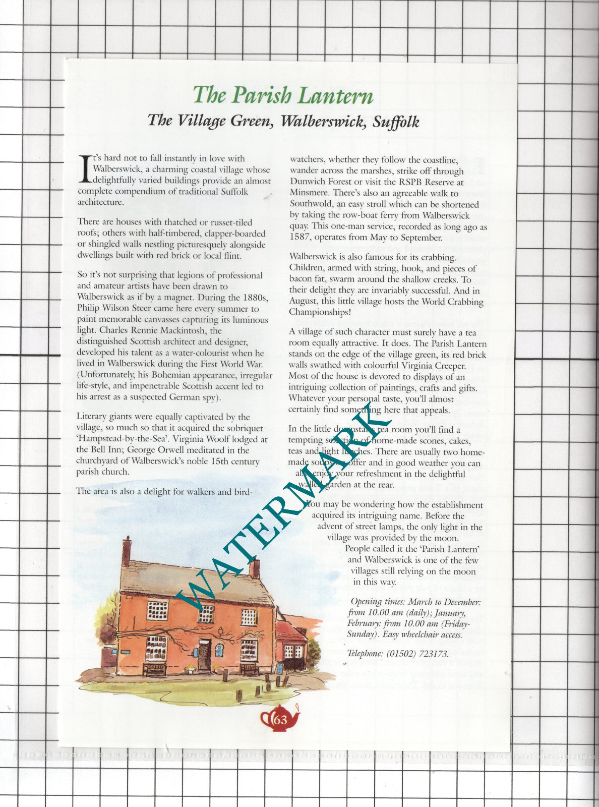 Flying Fifteens Lowestoft Suffolk / Parish Lantern Walberswick - c.2001 Advert