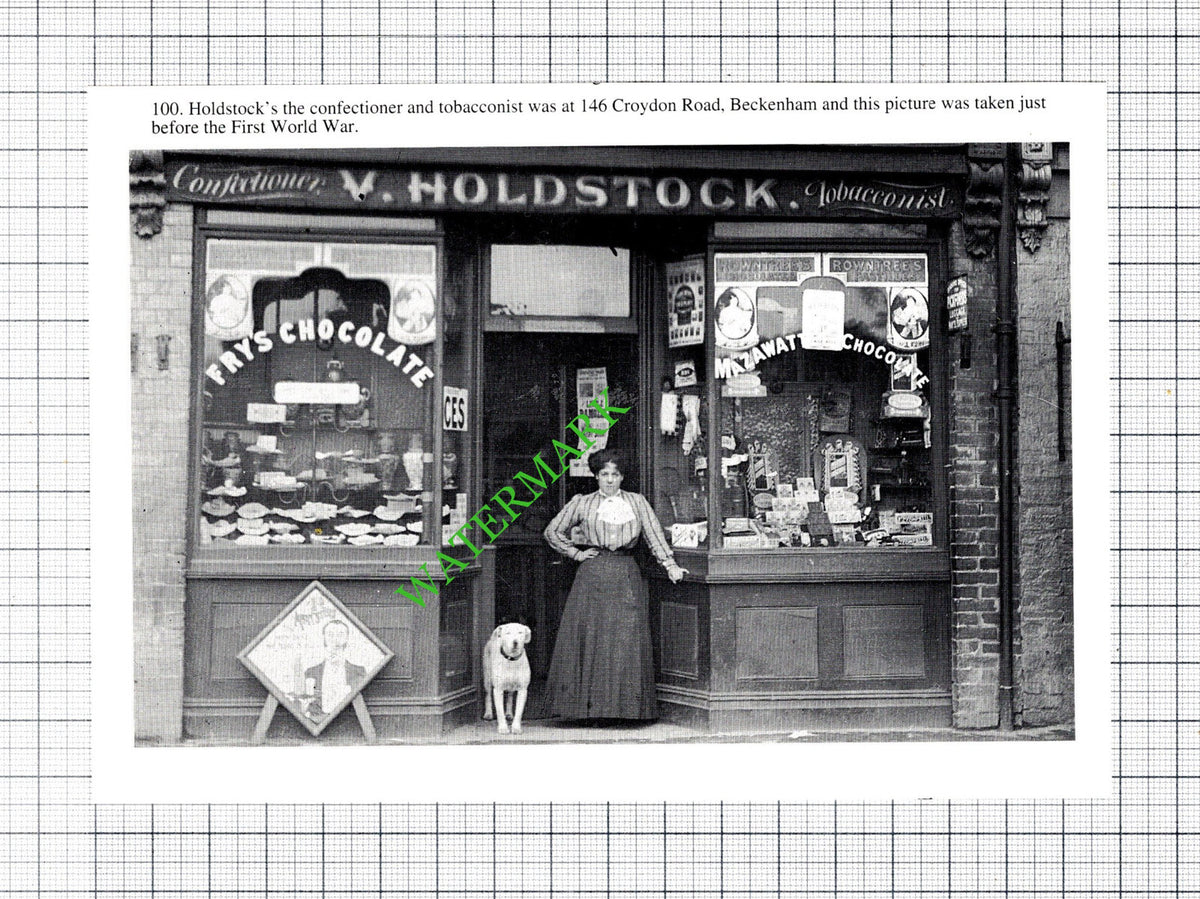 V Holdstock Tobacconist Beckenham - Cutting