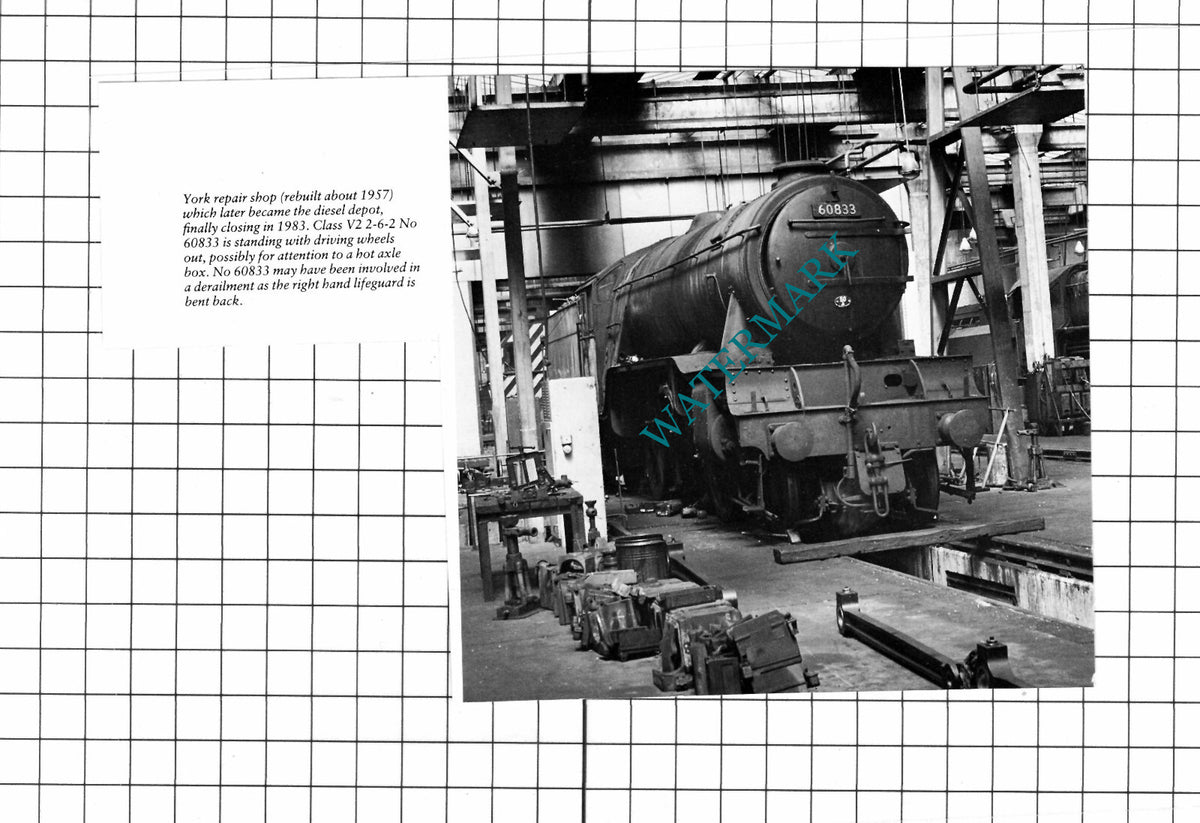 York Railway Repair Shop Engine No 60833 - Cutting