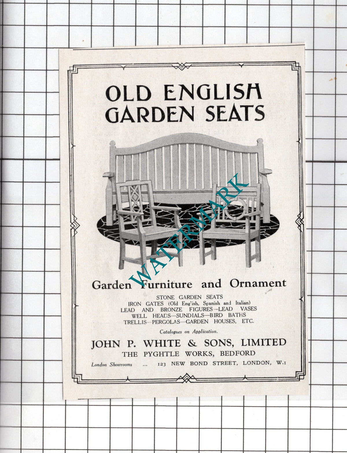 John P White & Sons Ltd The Pyghtle Works Bedford Small Advert - 1927 Clipping