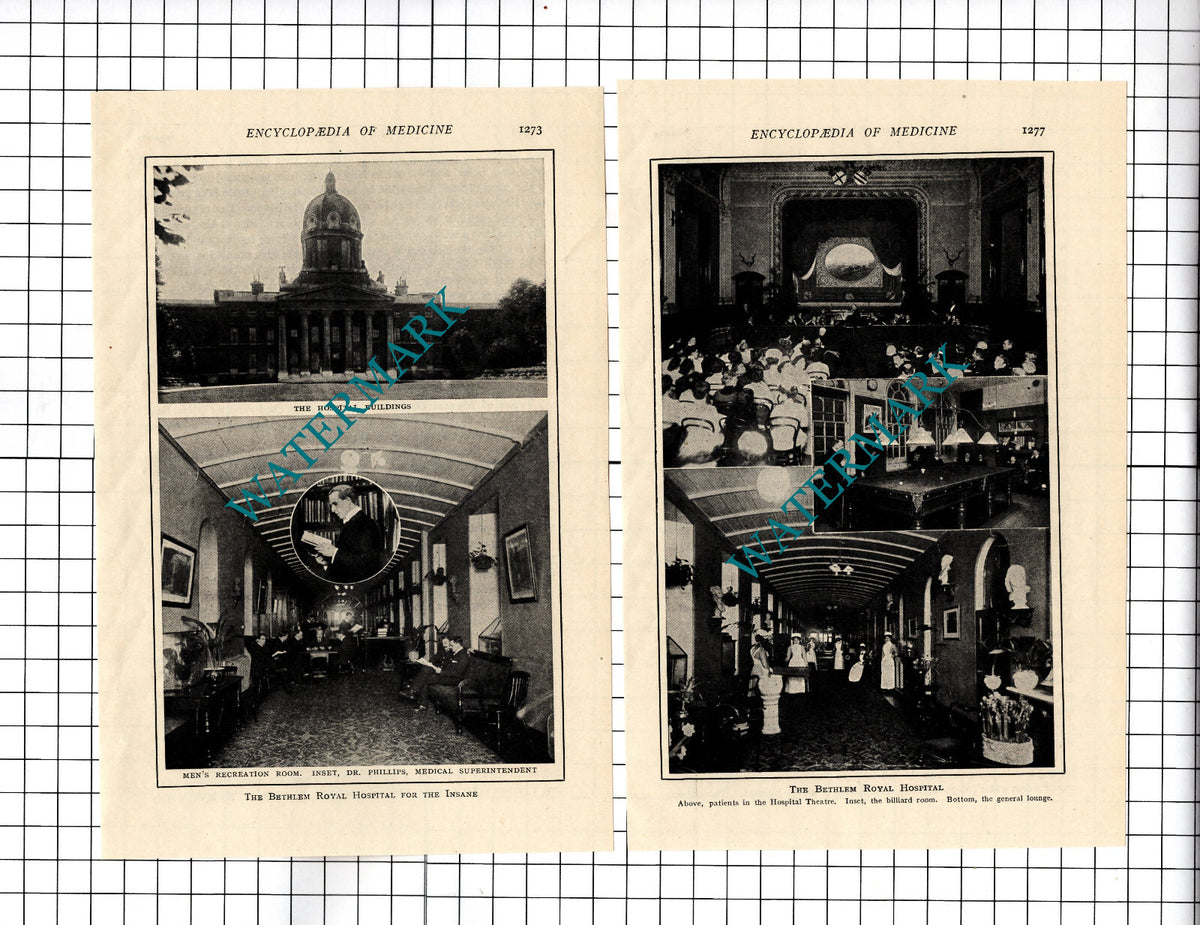 The Bethlem Royal Hospital - c.1915 Two-Part Cutting