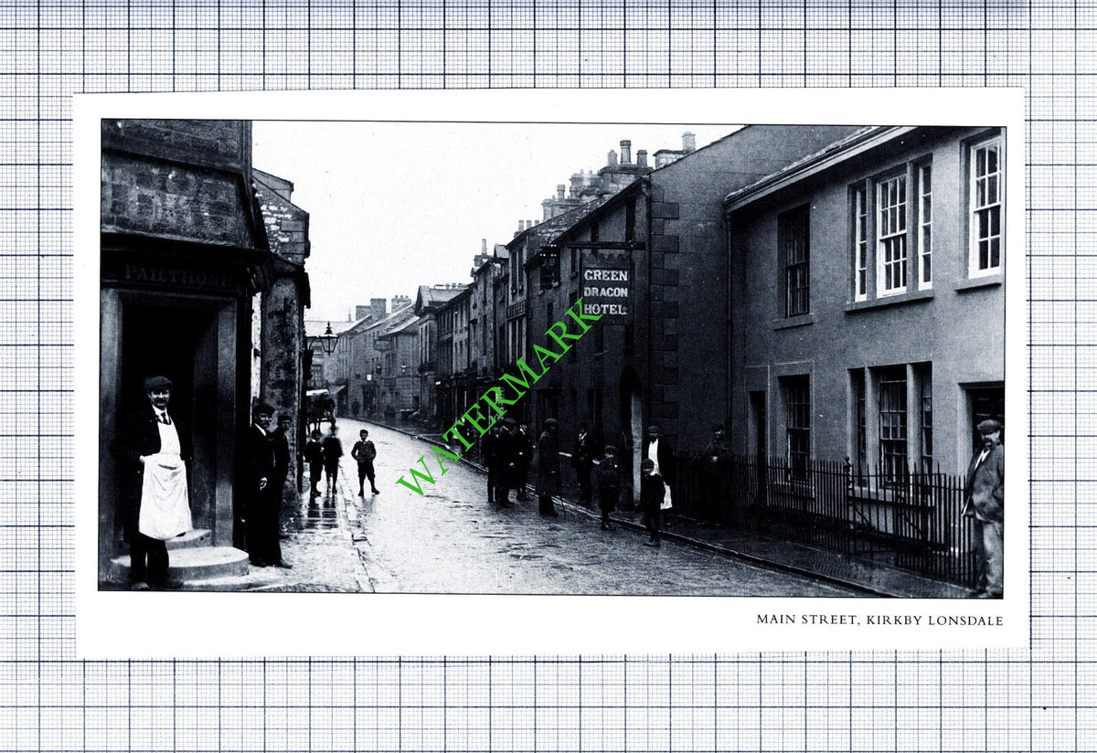 Kirkby Lonsdale Cumbria Green Dragon Hotel Pailthorp - Cutting / Print