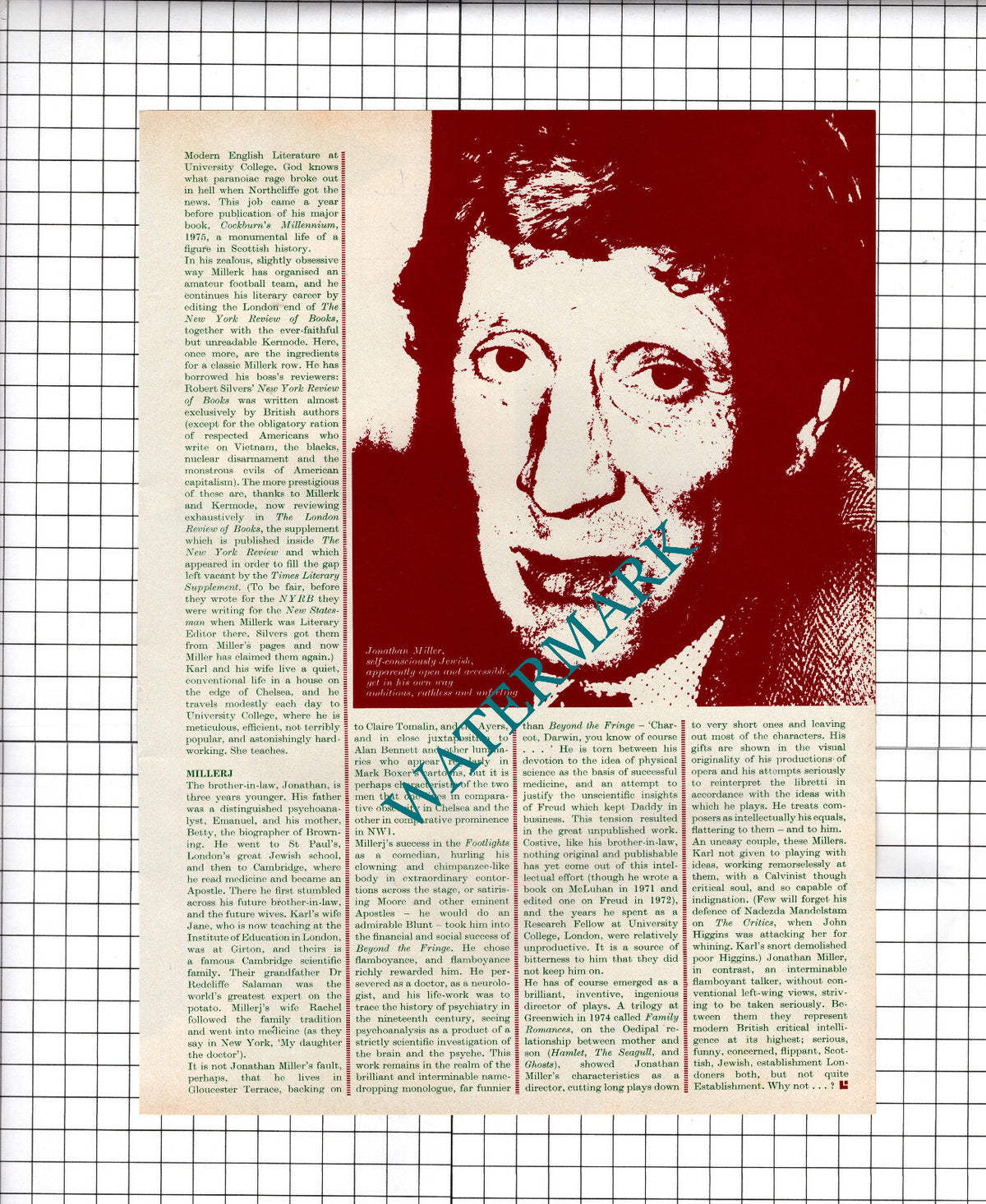 Karl Miller Jane Collet Jonathan Miller - 1980 Article / Print