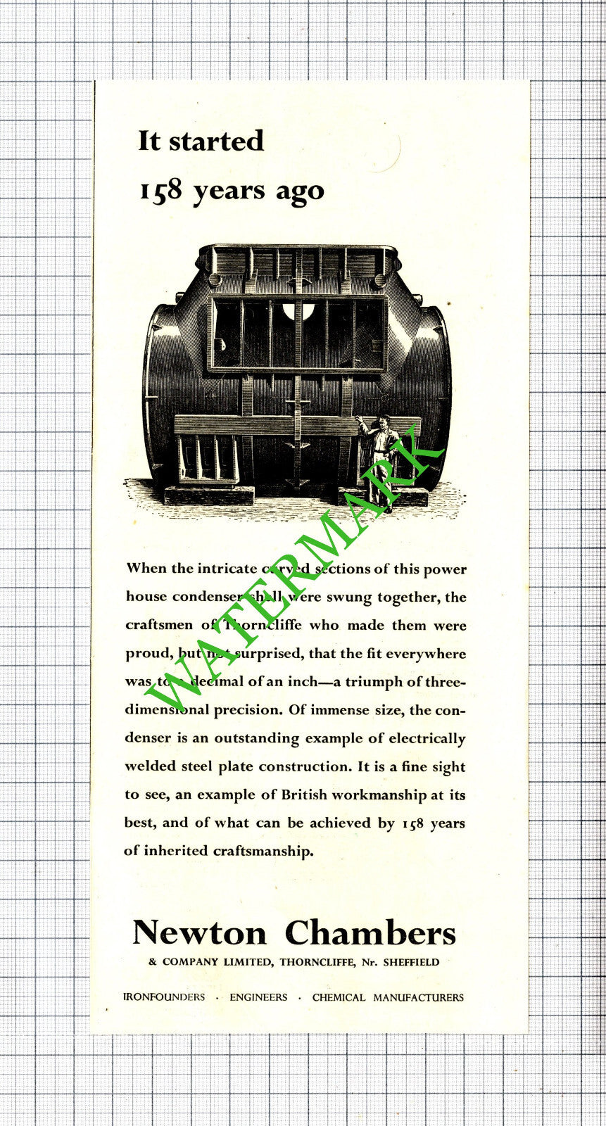 Newton Chambers & Co Ltd Sheffield ADVERT - 1951 Cutting