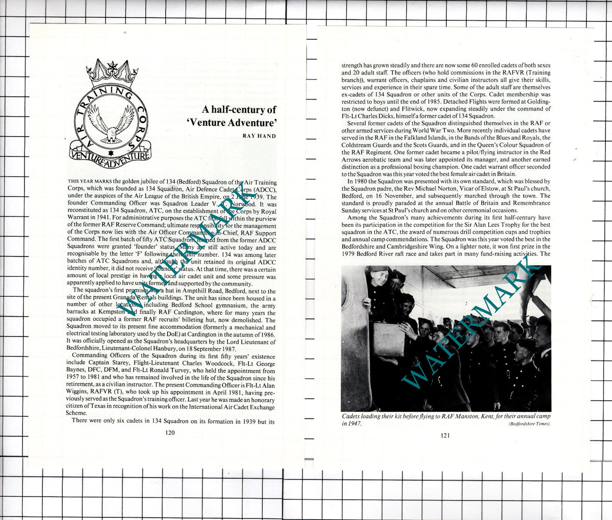 134 (Bedford) Squadron Air Training Corps - 1989 Article