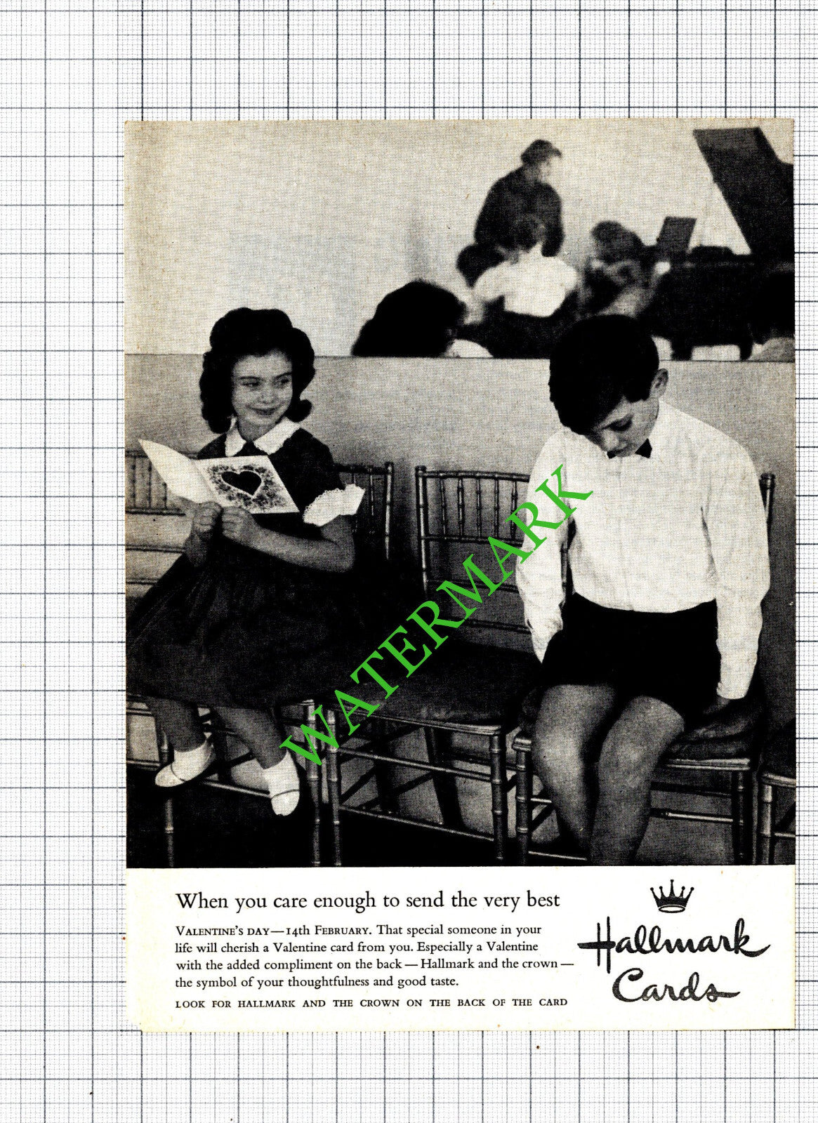 Hallmark Cards Small Advert - 1961 Clipping