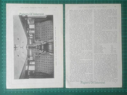 LMSR  New Steel Coaching Stock London Midland Scottish Railway  - 1926 Article