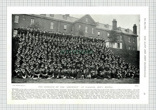 X1909) CRESCENT Ship Company Halifax Nova Scotia Sir James Erskine - 1897 Page
