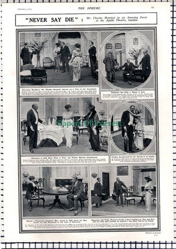 Charles Hawtry Apollo Theatre London Doris Lytton Clulow - 1913 Article / Print