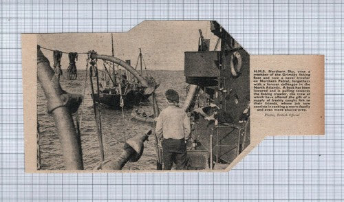 (5545)  HMS Northern Sky Grimsby Fishing Boat  - WW2 Clip