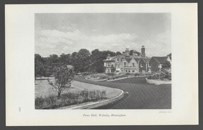 Penns Hall Walmley Birmingham / Parson & Clerk Streetly - 1950s Book Print