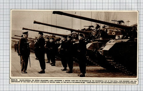 Sir Rohan Delacombe Royal Tank Regiment Berlin   - 1961 Cutting