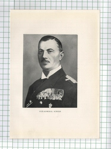 Vice Admiral Scheer  - c.1920s Print