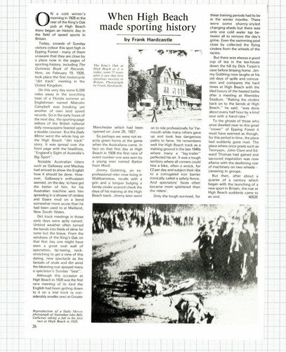 (5982) High Beach King's Oak Essex Jimmy Goldring  - c.1983 Article