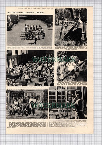 Queenswood School Hatfield Orchestral Ernest Read  Adrian Boult  - 1955 Article