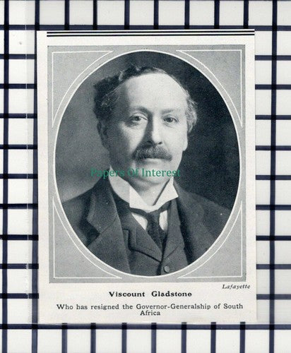 C6052) Viscount Gladstone - 1914 SMALL Cutting