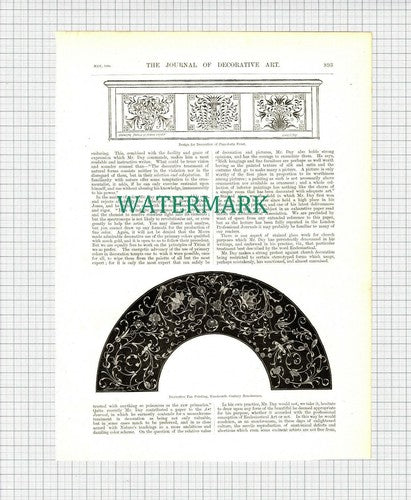 X1285) Lewis Foreman Day  Lewis F Day Artist Designer  - 1886 Article