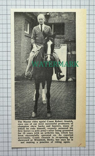 C349) Count Robert Orssich Horse Shows Winkfield Berkshire - 1972
