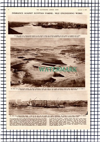 NILE Engineering Works Egypt Owen Falls  -  1953 News Article
