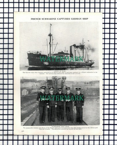German Ship CHEMNITZ WW2  - 1939 Cutting