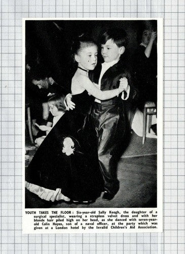 Sally Keogh Colin Hayes Dancing at Invalid Children's Aid Party - 1951 Cutting