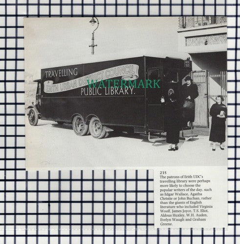 (7592) Erith Urban District Council  UDC Travelling Library  -  Cutting