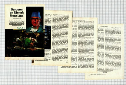 (6963) Professor Rab Mollan Queen's University Belfast Surgeon - 1991 Article