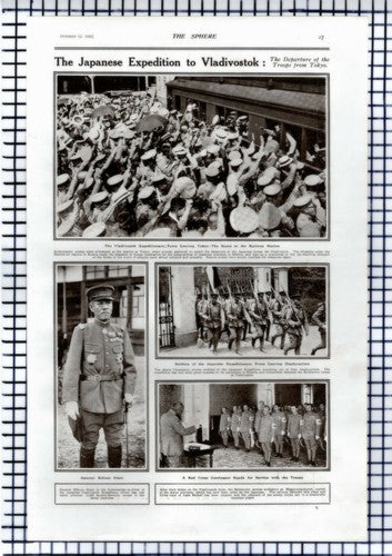 The Japanese Expedition To Vladivostok Gen Kikuzo Otani - 1918 Article