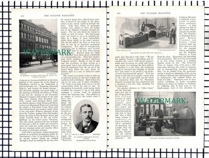 Holborn Station London Underground Tunnel  - c.1901    9-Side Article