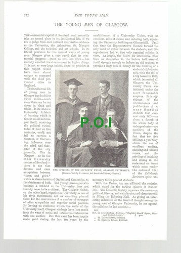 (5416) Glasgow United YMCA  / University / Athenaeum Lord Overtoun  1896 Article