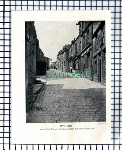 Helmsley Yorkshire / Haworth  - c.1948 Cutting / Print