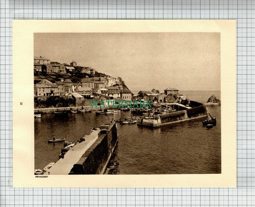(6538) Mevagissey Cornwall - c.1930s Print / Cutting