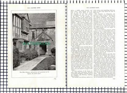 (7646) Little Wolford Hall Warwickshire Clive Holland -   c.1911  6-Side Article