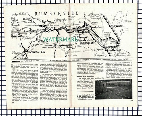 (7621) The Humber Bridge  - 1969 Article