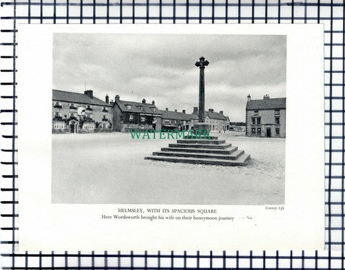 Helmsley Yorkshire / Haworth  - c.1948 Cutting / Print