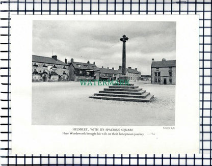Helmsley Yorkshire / Haworth  - c.1948 Cutting / Print