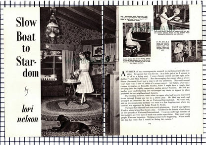 Lori Nelson Actress - c.1955 Article