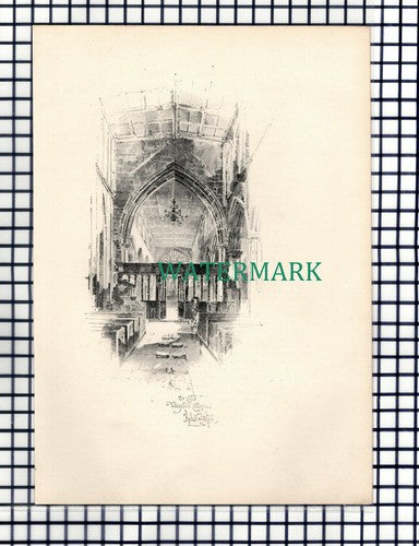 Wakefield Cathedral -  c.1900 Book Print