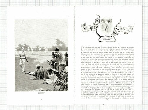 (5969) Cricket   Harris  -  1897 Article