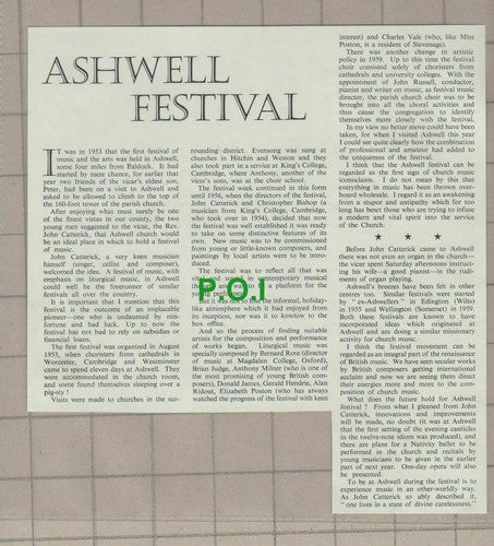 (5779)  Ashwell Festival Rev John Catterick  - 1962 Clip