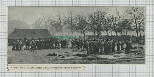 C2406) Clapham Common German Prisoners of War Build Camp - 1947 Clip