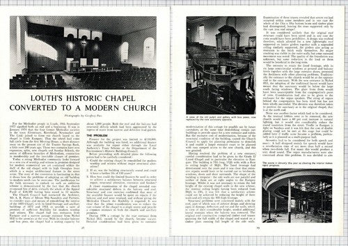 Louth Lincolnshire Historic Chapel  - 1977 Article / Print