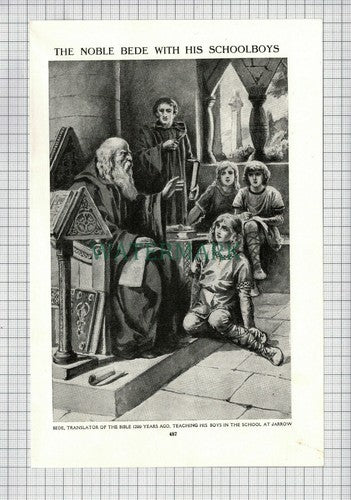 C7606) Bede At Jarrow School  - c.1950s Cutting