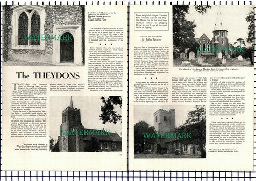 The Theydons Theydon Bois Garnon Mount Essex - 1965 Article