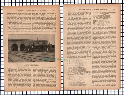 (6642) Lucknow India Railway Station Oudh & Rohilkand Brian Bramill  -  1917