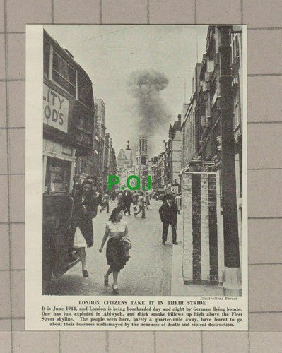 C1769) Aldwych London Wartime Bomb - c.1960s Clip