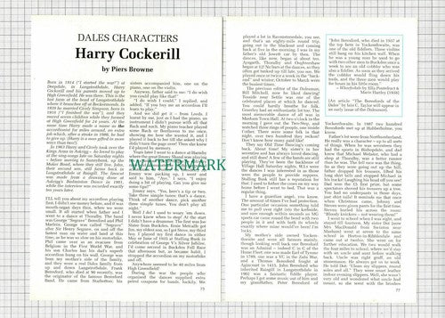 C3024) Harry Cicely Cockerill High Greenfield King's Arms Askrigg Sunnybank 1992