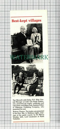 (C136) Menwith Darley R S Weir Calor Gas Claxton Widdows Marcus Worsley - 1989