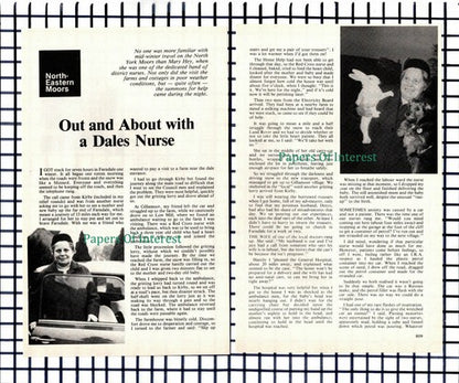 (6961) Mary Hey District Nurse North York Moors  - 1981 Small Article