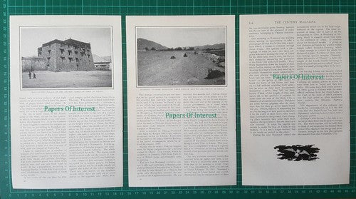 (6861) Lhasa Tibet China W Woodville Rockhill Ushe Narzunof - 1903 Article